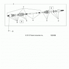 A19DAE57D5 ACE 570 EFI PS HD Drive train, front half shaft - a19dae57d5 (100198)