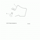 A18SYS95CU/EU SPORTSMAN TOURING TRACTOR 1000 Engine, fuel rail clamp - a18sys95cu  /  eu (101319)