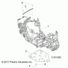 A18DAE57N5 ACE 570 EFI PS HD Chassis, main frame and skid plate - a18dae57n5 (c101262...