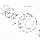 A19YAK05B7/B6/N7/N6 OUTLAW 50 Wheels, rear - a19yak05b7  /  b6  /  n7  /  n6 (49atvwhe...