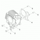 A18YAK05B4/B6/N4/N6/A4/A6 OUTLAW 50 Engine, cylinder - a18yak05b4  /  b6  /  n4  /  n6  /  a...