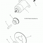 A18HZA15B4 ATV RGR 150 EFI Engine, starter motor - a18hza15b4