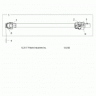 A19SYE95BV SPORTSMAN TOURING XP 1000 Drive train, prop shaft, front - a19sye95bv