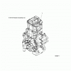 A19SEA50B1/B7/SEE50B7/SEG50B4 SPORTSMAN 450 HO Engine, long block - a19sea50b1  /  b7  /  see50b7  /  s...