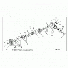 R18RMA57F1/S57C1/F1/CV/T57C1 RGR 570 EPS, HDPS, EU, POLAND Drive train, front gearcase internals - r18rms57cv (7002...