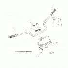 A18SYE85BB 850 SPORTSMAN TOURING SP Steering, handlebar and controls - a18sye85bb (100071)