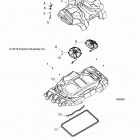 A18SXN85A8 SPORTSMAN 850 HIGH LIFTER Engine, cooling system, fans and shrouds - a18sxn85a8