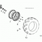 A18YAK05B4/B6/N4/N6/A4/A6 OUTLAW 50 Wheels, front - a18yak05b4  /  b6  /  n4  /  n6  /  a4  ...