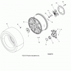 A18SYE85BB 850 SPORTSMAN TOURING SP Wheels, rear and hub - a18sye85bb (100072)