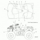 A19SXN85A8 SPORTSMAN 850 HIGH LIFTER Body, decals - a19sxn85a8