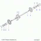 ATV RGR 150 EFI MD Suspension, rear axle - a20hzb15n1  /  n2 (101423-1)