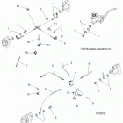 A18SXD95B9/SXE95BR/BC/BE SPORTSMAN 1000 XP Brakes, brake lines - a18sxd95b9  /  sxe95br  /  bc  /  ...