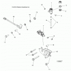 A18SXD95B9/SXE95BR/BC/BE SPORTSMAN 1000 XP Brakes, brake pedal and master cylinder - a18sxd95b9  / ...