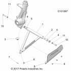 A18S6S57C1/CL 570 SPORTSMAN 6X6 TRACTOR Suspension, a-arm and strut mounting - a18s6s57c1  /  cl