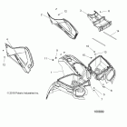 A18SEA57B1/7/9/L2/L5/L7/E57B1/7/9/F57B8 SPORTSMAN 570 EFI Body, front cab and side panels - a18sea57b1  /  7  /  9...