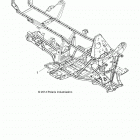 A18SES57C1/C2/C5/C7/E1/E5/E7/P57C1/T57C1/C7/E1/E7 SPORTSMAN 570 EPS TRACTOR Chassis, frame - a18ses57c1  /  c2  /  c5  /  c7  /  e1 ...