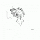 A18DAA57F5 ACE 570 EFI EURO Drive train, front gearcase mounting- a18daa57f5 (101081...