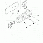 A18HAA15B7/B2 ACE 150 EFI, 501S, INDY Drive train, clutch cover and ducting - a18haa15b7  /  b...