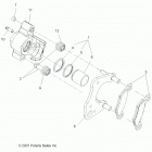 A18SEA57B1/7/9/L2/L5/L7/E57B1/7/9/F57B8 SPORTSMAN 570 EFI Brakes, front caliper - a18sea57b1  /  7  /  9  /  l2  /...