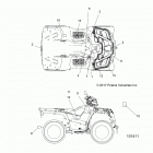 A18SES57C1/C2/C5/C7/E1/E5/E7/P57C1/T57C1/C7/E1/E7 SPORTSMAN 570 EPS TRACTOR Body, decals - a18ses57c1  /  c2  /  c5  /  c7  /  e1  /...