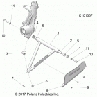 A18SES57C1/C2/C5/C7/E1/E5/E7/T57C1/C7/E1/E7 SPORTSMAN 570 EPS TRACTOR Suspension, a-arm and strut mounting - a18ses57c1  /  c2...