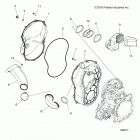 A18SXD95B9/SXE95BR/BC/BE SPORTSMAN 1000 XP Body, clutch cover - a18sxd95b9  /  sxe95br  /  bc  /  b...