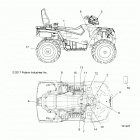 A18SDS57C5/E5 SPORTSMAN 570 TOURING EPS TRACTOR Body, decals - a18sds57c5  /  e5 (101407)