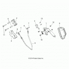 A18DAA57F5 ACE 570 EFI EURO Brakes, park brake lever asm. - a18daa57f5