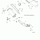 A18SXS95CC/CR/EC/ER SPORTSMAN 1000 XP TRACTOR Engine, exhaust - a18sxs95cc  /  cr  /  ec  /  er (10107...