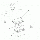 A18HAA15B7/B2 ACE 150 EFI, 501S, INDY Electrical, battery - a18haa15b7  /  b2 (100803)