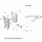 A18S6E57F1 570 SPORTSMAN 6X6 EURO Suspension, support, mid - a18s6e57f1