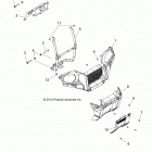 A18SES57C1/C2/C5/C7/E1/E5/E7/T57C1/C7/E1/E7 SPORTSMAN 570 EPS TRACTOR Body, front bumper and mounting - a18ses57c1  /  c2  /  ...