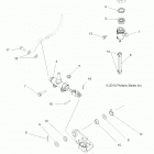 A18SWS57C1/C2/E2 SPORTSMAN 570 X2 EPS TRACTOR Brakes, brake pedal and master cylinder - a18sws57c1  / ...