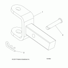 A18SEA57B1/7/9/L2/L5/L7/E57B1/7/9/F57B8 SPORTSMAN 570 EFI Chassis, hitch - a18sef57b8