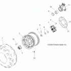 A18SES57C1/C2/C5/C7/E1/E5/E7/P57C1/T57C1/C7/E1/E7 SPORTSMAN 570 EPS TRACTOR Wheels, rear tire and brake disc - a18ses57c2