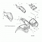 A18SES57C1/C2/C5/C7/E1/E5/E7/P57C1/T57C1/C7/E1/E7 SPORTSMAN 570 EPS TRACTOR Body, front cab and side panels - a18ses57c1  /  c2  /  ...