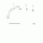 A18SDA57B7/L7/E57B5 SPORTSMAN TOURING 570 EFI/EPS Engine, air intake system support bracket - a18sda57b7  ...