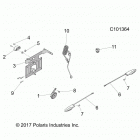 A18SES57C1/C2/C5/C7/E1/E5/E7/P57C1/T57C1/C7/E1/E7 SPORTSMAN 570 EPS TRACTOR Electrical, horn and license plate light - a18ses57c1  /...