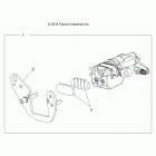 A18HAA15B7/B2 ACE 150 EFI, 501S, INDY Brakes, rear caliper - a18haa15b7  /  b2 (100773)