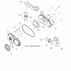 A18SDA57B7/L7/E57B5 SPORTSMAN TOURING 570 EFI/EPS Body, clutch cover - a18sda57b7  /  l7  /  e57b5