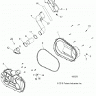 A18DAA57F5 ACE 570 EFI EURO Drive train, clutch cover and ducting - a18daa57f5 (1005...