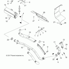 A18SDA57B7/L7/E57B5 SPORTSMAN TOURING 570 EFI/EPS Engine, exhaust - a18sda57b7  /  l7  /  e57b5