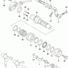 LT,A400F Механизм  переключения передач