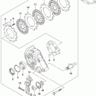 LT,A500X Задний тормоз