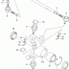 LT,A500X Рулевая ,поворотный кулак