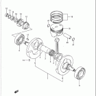 LT250S Quad Sport Коленвал