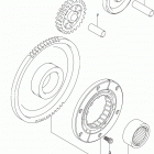 LT,A500X,XC Муфта стартера
