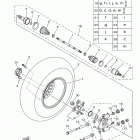 KODIAK 700 EPS SE (YFM70KPSMO) Заднее колесо 2