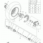 KODIAK 700 EPS SE (YFM70KPSMO) Переднее колесо 2