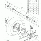 GRIZZLY EPS HUNTER  (YFM70GPHLH) Заднее колесо 2